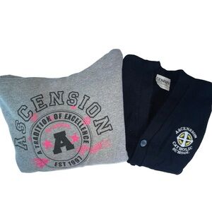 Sweatshirt Sweater Button Down Bundle Ascension Catholic School Spirit
